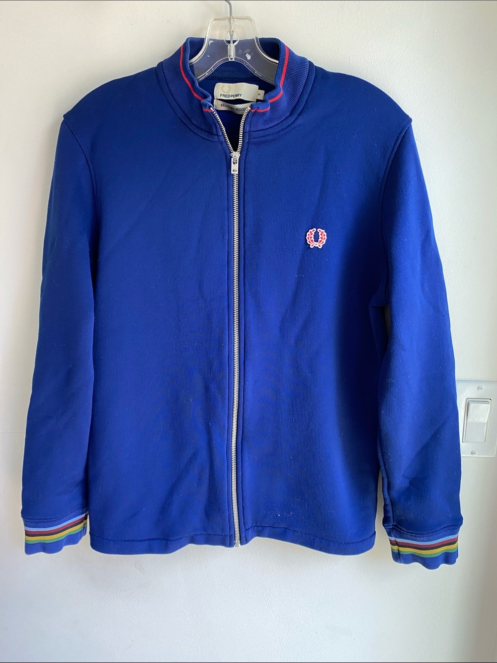 Fred Perry Bradley Wiggins Track Jacket Blue Med